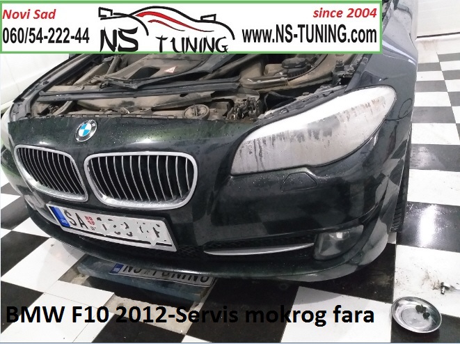 bmw f10 mokar far kondenz rosa voda u faru reparacija servis farova novi sad beograd ns tuning